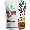 חוות אנטלר - 100% Grass Fed New Zealand Whey Protein Isolate, Iced Mocha Flavor, 2 lbs - טהור ונקי, 6 רכיבים, קר