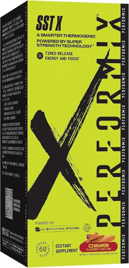 PERFORMIX SST X Timed לשחרר אנרגיה ו Focus Powered by Super Power Technology - Cinnamon - 60 קפסולות (30 משרתים)