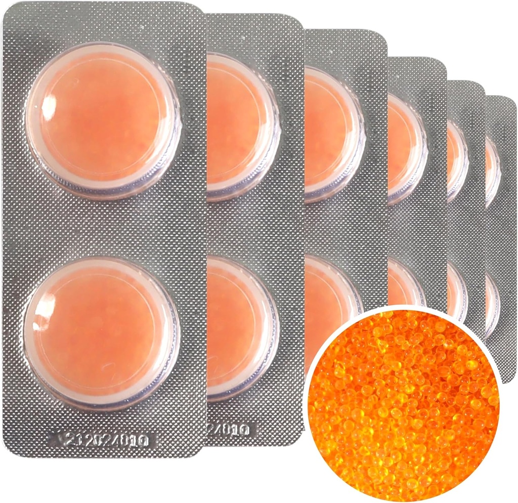 12-Pack Hearing Aid מייבש קפסולות C & C מייבשים את האביזרים של Dehumidifier Caps עבור Phonak, Starkey ו- Unitron Charger Case או כל מקרה שמיעה זה יכול לאחסן קפסולות יבשות (3Garm)