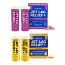 1AB Jet Lag הקלה Effervescent Multivitamin עם תוסף נסיעות Pycnogenol עבור הידרה, אנרגיה, תמיכה החיסון ו- Faster Recovery - Flight Essential - טיסה 20 Count ו ברי הרוזן 20