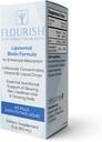 Solace Nutrition - Flourish Biotin שיער, עור וציפורים ויטמינים, תוספי ויטמינים נוזליים עם ויטמין B7, תוספת צמיחת שיער לא משועבדת, Ultra-Strength ביוטין ויטמינים, 15,000 mcg, 2fl oz oz