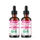 LIQUIDHEALTH 100% Collagen Plus Biotin 100,000mcgנוזל טיפות - Plant-based Liquid Collagen for Women & Men - Hair & Nail growth, Skin Health, Boosts Metabolism - Made in USA, non-GMO (2 Pack)