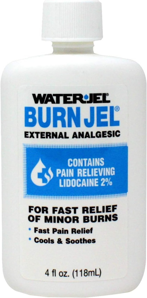 מים Jel Burn Jel Minor Burn Relief Gel Squeeze בקבוק 4 oz