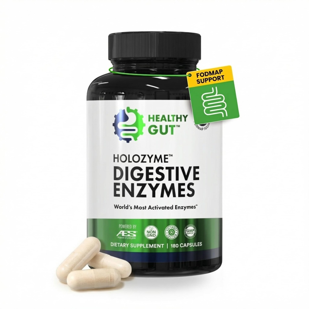 בריאות GutoZyme מקס חיזוק Enzymes | Inulinase, Amyloglucosidase & Invertase עבור תמיכה FODMAP | Protease, Amylase & Lactase עבור Bloating, Gas & Indigestion הקלה | 90 משרתים