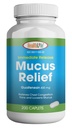 HEALTH LFE Mucus Relief Guaifenesin Caplets 400 מ"ג, Immediate לשחרר Fast Acting מצפהorant, רזה ו-Fosens Mucus, Relieves Chestungestion, Cough, Cold and Flu (Medium, 200 Count)