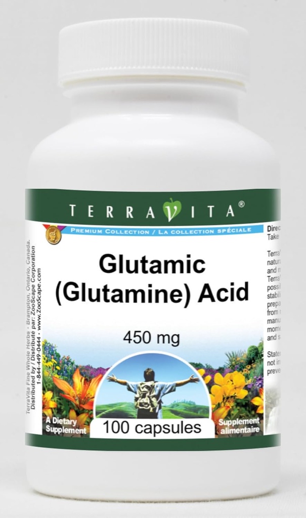 Glutamine - 450 מ"ג (100 קפסולות, ZIN: 513331)