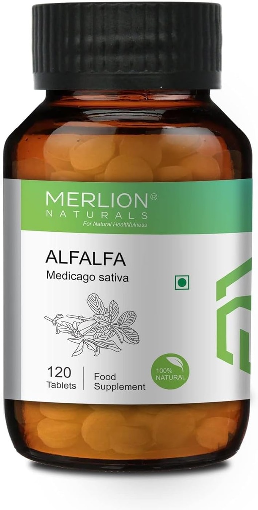 Sheltr alphalfa Tablet, Medicago Sativa, All Natural, Pure Herbs 500 מ"ג x 120 טבליות