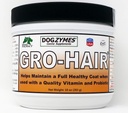 כלב zymes GRO-Hair במשך זמן של קואט או Feathering, צמיחה מהירה או כאשר ספורד קול ו / או Bald Spots צריך למלא.
