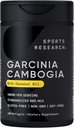 מחקר ספורט Garcinia Cambogia לחלץ (60% HCA) עם שמן קוקוס אורגני אקסטרה Virgin