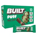 נבנה בר, Puff חלבונים Bars, Mint Chip Puff, 17g חלבונים חטיפים, On-The-Go Bars, רק 140 קלוריות, 6g Sugar, Collagen, Gluten Free, Count 12