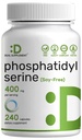 תוסף Phosphatidylserine, 400 מ"ג, 240 קפסולות - Soy Free Sunflower Lecithin Source