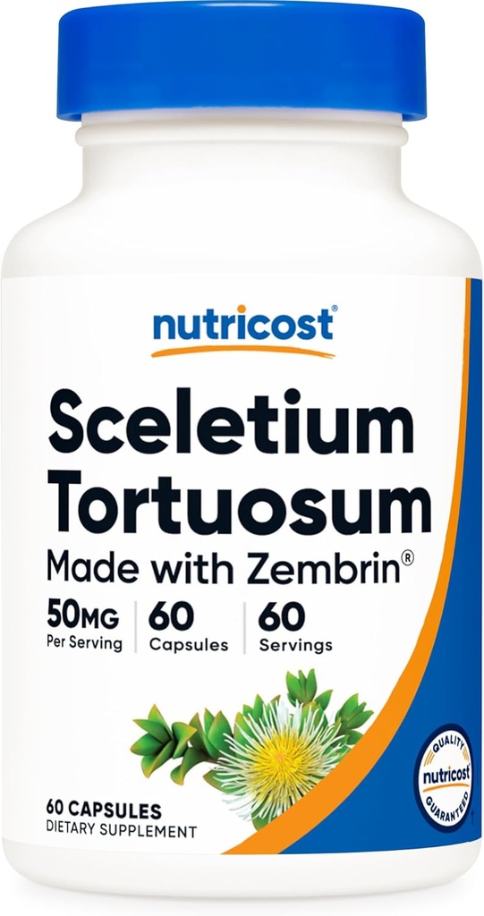 מזון זול Zembrin (Sceletium Tortuosum) 60 קפסולות (50 מ"ג כל) - קפסולות צמחוניות, non-GMO, Gluten Freeten