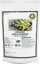 R V Essential Organic Amla אבקה 100gm / 3.53oz / 0.22lb- Emblica Officinalis Amla פירות אבקת שיער USDA אורגני מוסמך Ayurvedic Herbal in Resealable ו Reusable Zip Lock Pouchusable