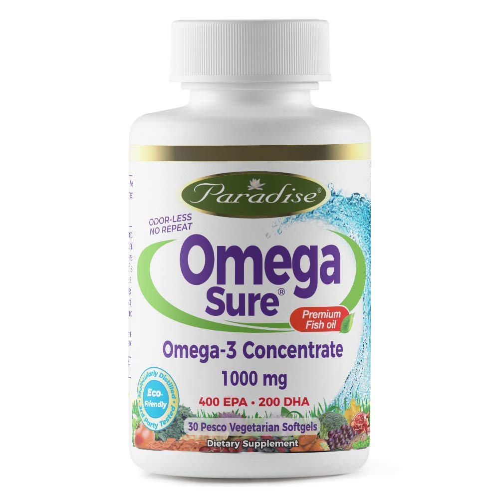 Paradise Herbs Medvita אומגה שמן 30 Vgels