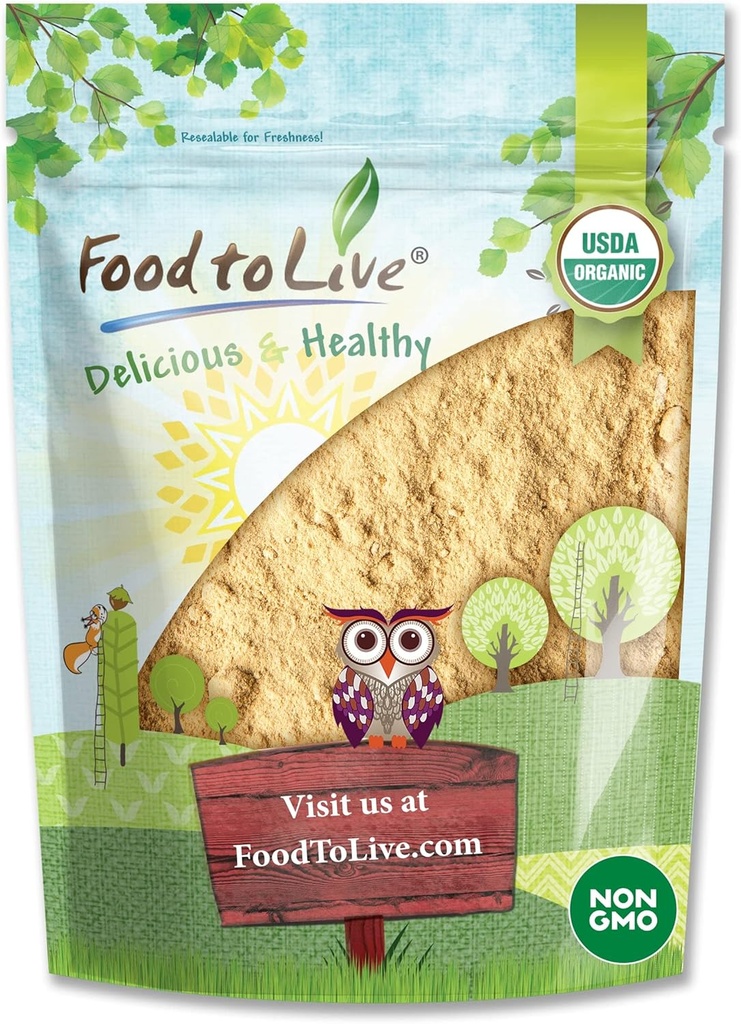מזון לחיות אבקת Maca אורגני, 2 פאונדs Gelatinized, non-GMO, כשר, טבעוני, Bulk