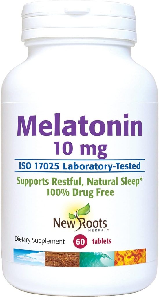 תוספת חדשה של שינה מושלמת | Pure Melatonin 10 מ"ג (60 טבליות - 3 חודשים אספקה), לא הרגלים טופס, Natural Sleep Aid, Non-GMO
