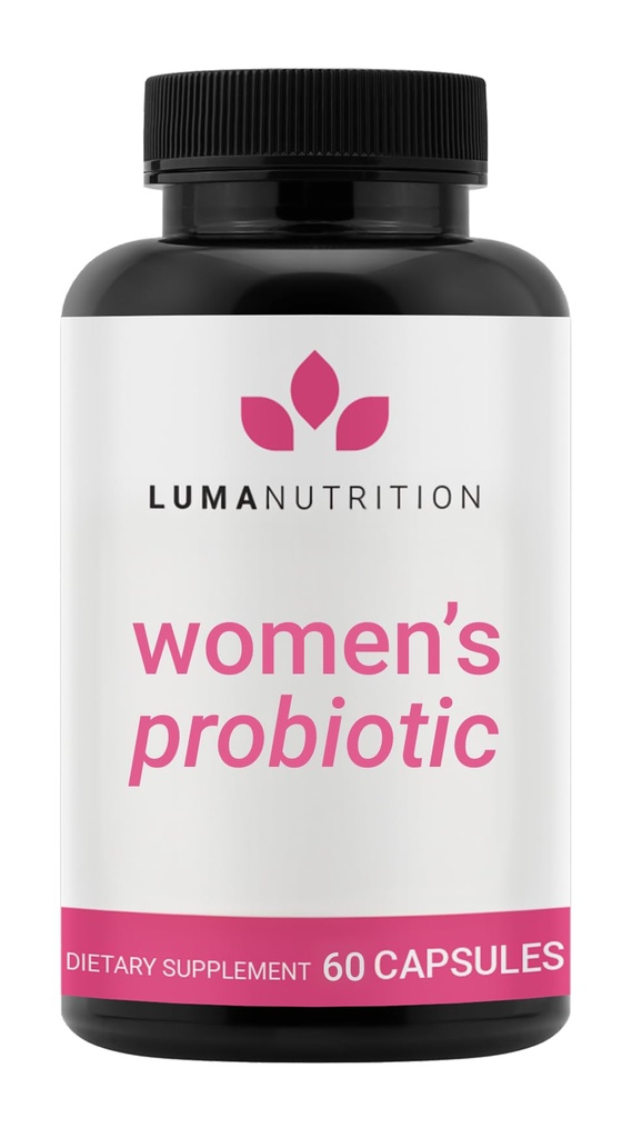 Luma Nutrition Probiotics for Women with Prebiotics - 50 מיליארד CFU - פורמולה עבור Digestive, Immune & Feminine תמיכה - 60 קפסולות