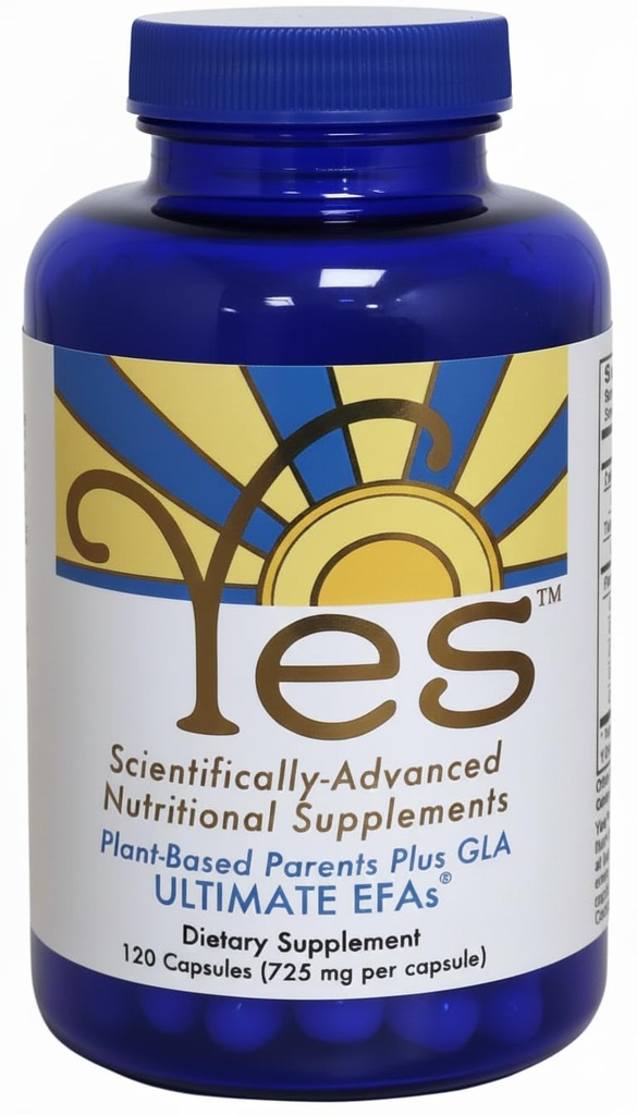 Plant Based Fish שמן אלטרנטיבי כן אומגה 3 ו-6 Fatty Acid - Burpless - DHA, EPA, SDA - Cholesterol, Heart, Skin, Energy, Eyes, Immunity Support by Yes (120 Gel caps)