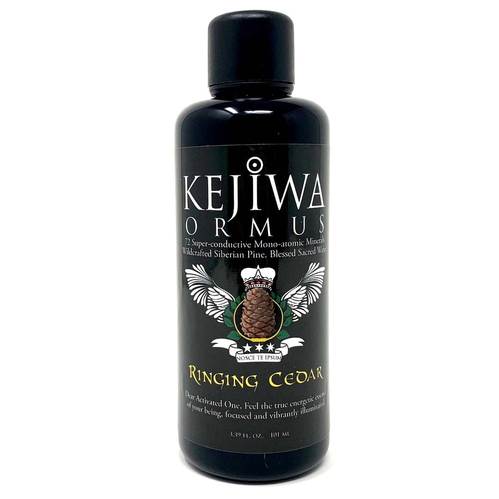 Kejiwa רינג CEDAR Ormus: סיביר מונו-אטומי Ormus מינרלים עבור פעולה העין השלישית, Vitality & Energy Support 3.4 fl oz