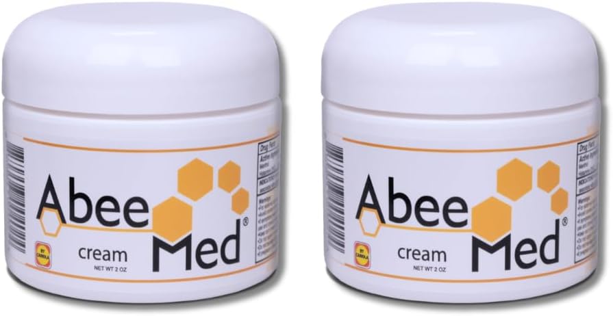AbeeMed Bee Venom Cream - Natural Apitoxin with Bee Pollen, Chamomile, Menthol - Bee Venom Joint Cream forשרירים, Bone & Joints, Quick Relief, Sprains, Strains - תוספת כוח פורמולה - 2ozol