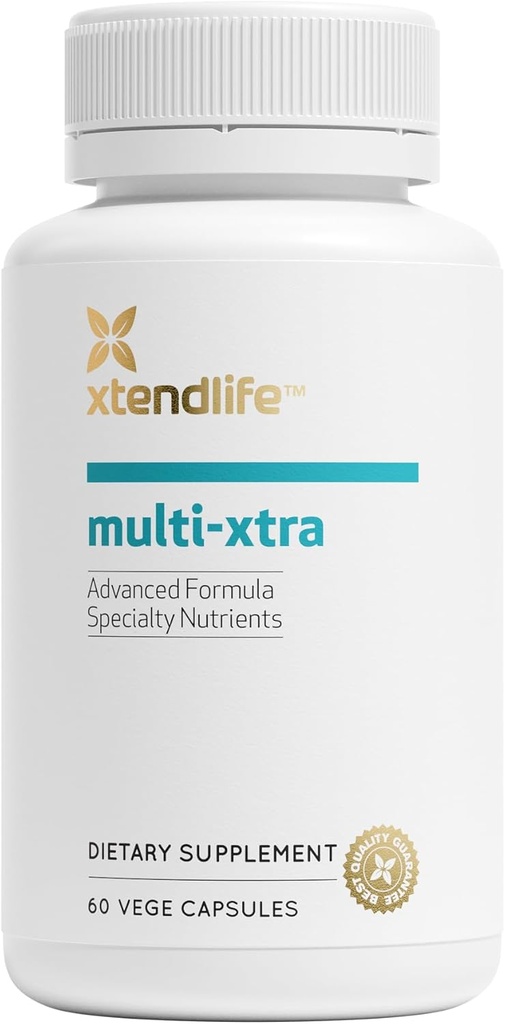 XtendLife Multi-Xtra Multivitamin for Immune, Heart & Energy Support - 40+ ויטמין Bioavailable, מינרלים, Antioxidants & Herbs - עבור גברים, נשים וילדים - 30 יום אספקה