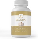 תרכובות מקוריות טהורות Garlic קפסולות, (100 קפסולות) תמיד טהורות, ללא תוספות או מילויים, מעבדה מאומתת (100 קפסולות)