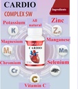 תוספי בריאות הלב הלב Cardio Heart Health, תמיכה בלחץ הדם הבריא עם Potassium, Magnesium, Chromi, ZINC, Manganese, Chromium, Selenium, 30CAPSU 1000.31 Mg כל אחד
