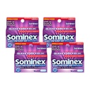 Sominex Nighttime Sleep-Aid Caplets, כוח מקסימלי, 16-Count Boxes (Pack of 4)