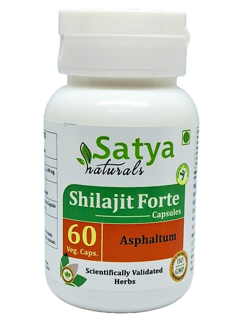 Generic O r g n i c Shilajit קפסולת 60 לשרת עבור בקבוק 500 מ"ג ayurvedic ללא מרכיבים מלאכותיים הכלולים (Single Pack)