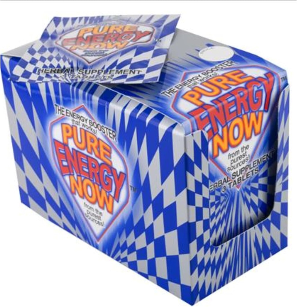 אנרגיה Now Pure Energy Herbal תוסף 3 טבליות Per Packet (Pack of 24) 1 Box