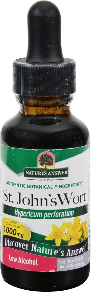 מקור: Nature's answer St. John's Wort Extract with Organic Low Alcohol 1 Fluid Ounce