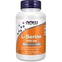 עכשיו תוספים, L-Serine 500 מ"ג, מערכת העצבים, 120 קפסולות Veg