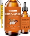 Lions Mane Mushroom for Memory, Focus & Clarity, תוסף Mushroom עם אריה, Cordyceps, Reishi for Natural Immune Support, Non-GMO, טבעוני, עד 2 חודשים אספקה