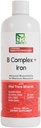 nanonutrition B Complex + Iron | Liposomal ננוטכנולוגיה | 100% מרכיבים טבעיים | 16 Fl. Oz