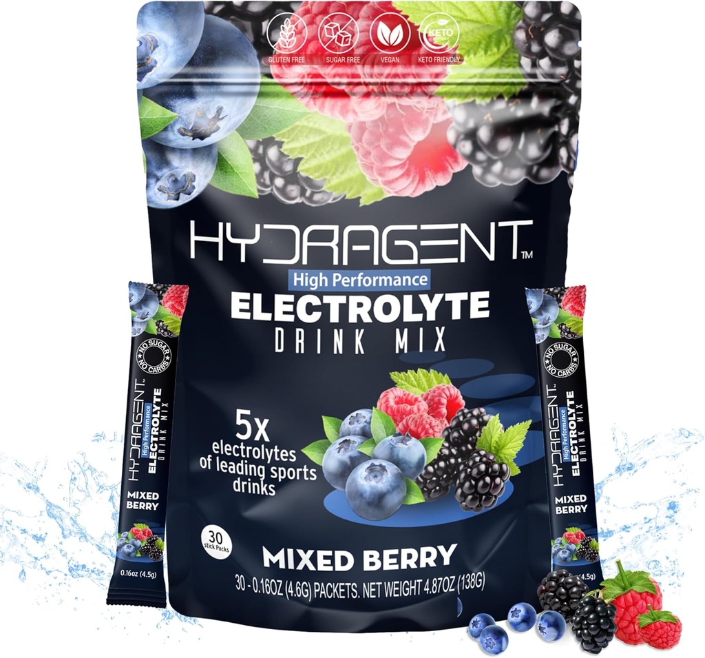 חבילות דבק אלקטרוניות. Zero Sugar, High Performance Electrolytes מעל 1000 מ"ג מלחים פלוס מגנזיום ו Potassium. מינרלים מרכזיים להשקה. (מרקד ברי)