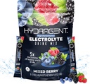 חבילות דבק אלקטרוניות. Zero Sugar, High Performance Electrolytes מעל 1000 מ"ג מלחים פלוס מגנזיום ו Potassium. מינרלים מרכזיים להשקה. (מרקד ברי)