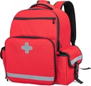 CURMIO חירום רפואי תרמיל, First responseer EMT Bag for EMS, קמפינג, Hiking, Home Health, שדה נסיעות, Red (Bag Only, Patented Design)