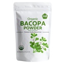 Iyasa Holistics אורגני אבקת Bacopa (Brahmi Leaf), מוסמך אורגני Ayurveda Superfood, שיער ומוח טוניני, Resealable Pouch של 8 oz