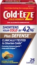 Cold-Eeze Plus Defense Citrus with Elderberry Zinc Lozenges, Redopathic Cold Remedy, Shortens Common Coldתסמינים הקרים, מקדם את בריאות החיסון עם סמבוקוס ניאגרה, Echinacea ו- Rose HIPS, 25 Ctens Common Coldens Common Coldתסמינים, Ctens Common Common Coldens Common Cold, מקדם בריאות החיסון עם Sambucus Nigra, Echinacea ו-Ro HIPS, 25 CtS, 25 Ct.
