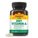 המדינה חיים ויטמין A 10,000 IU - Immune Support, Skin & Eye Health תוסף, מוסמך Gluten-Free, טבעוני, חלל, כשר, 50% Beta-Carotene ו-50% Retinyl Palmitate, Easy Absorption - 100 טבליות