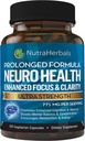Brain Booster תוסף -90 יום אספקה- Nootropics Mental Clarity, Memory & Focus. פורמולה מדעית להופעה ממושכת - DMAE, Bacopa Monnieri, Rhodiola Rosea.
