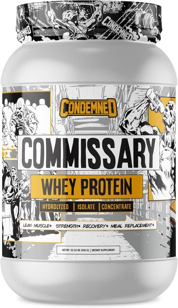 CONDEMNED Labz Commissary חלבון Whey | hydrolyzed Isolate & Concentrate | Low Carb, Low Calorie | Pre or Post Workout Recovery Meal להורדה