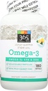 365 על ידי Whole Foods Market, אומגה 3 לימון, 180 הרוזן