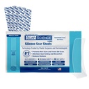 דרגה רפואית Silicone Scar Sheets - 7 "Reusable Water-Resistant Silicone Tape for Scars - Clear Breathable Tape for C-Section, Tummy Tuck, Surgical Scars, and Keloids - 4Pack