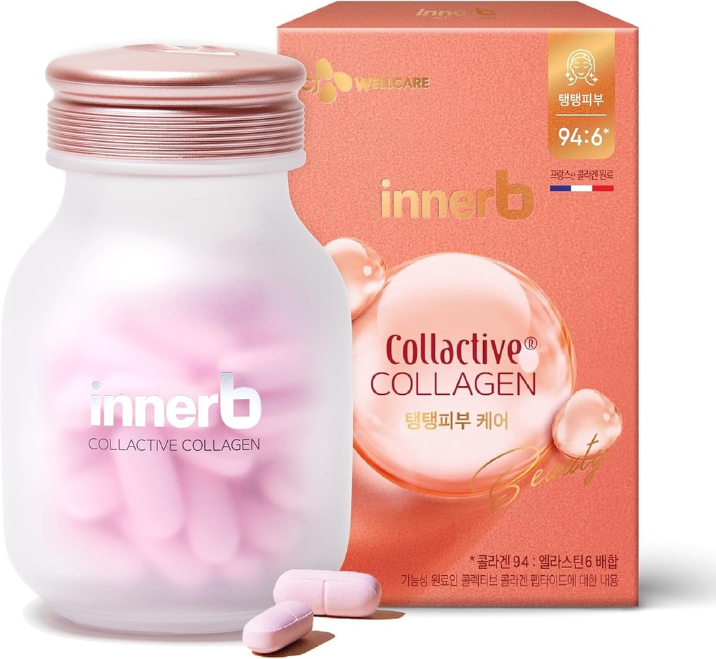CJwellcare Innerb Glowca Collagen (28 משרתים, 4 שבועות) - חברת Skin Odysseyity, Premium Skin Care תוסף. Elastin, ויטמין C