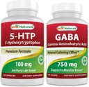 Best Naturals 5-HTP (5-hydroxytryptophan) 100 מ"ג & GABA 750 מ"ג