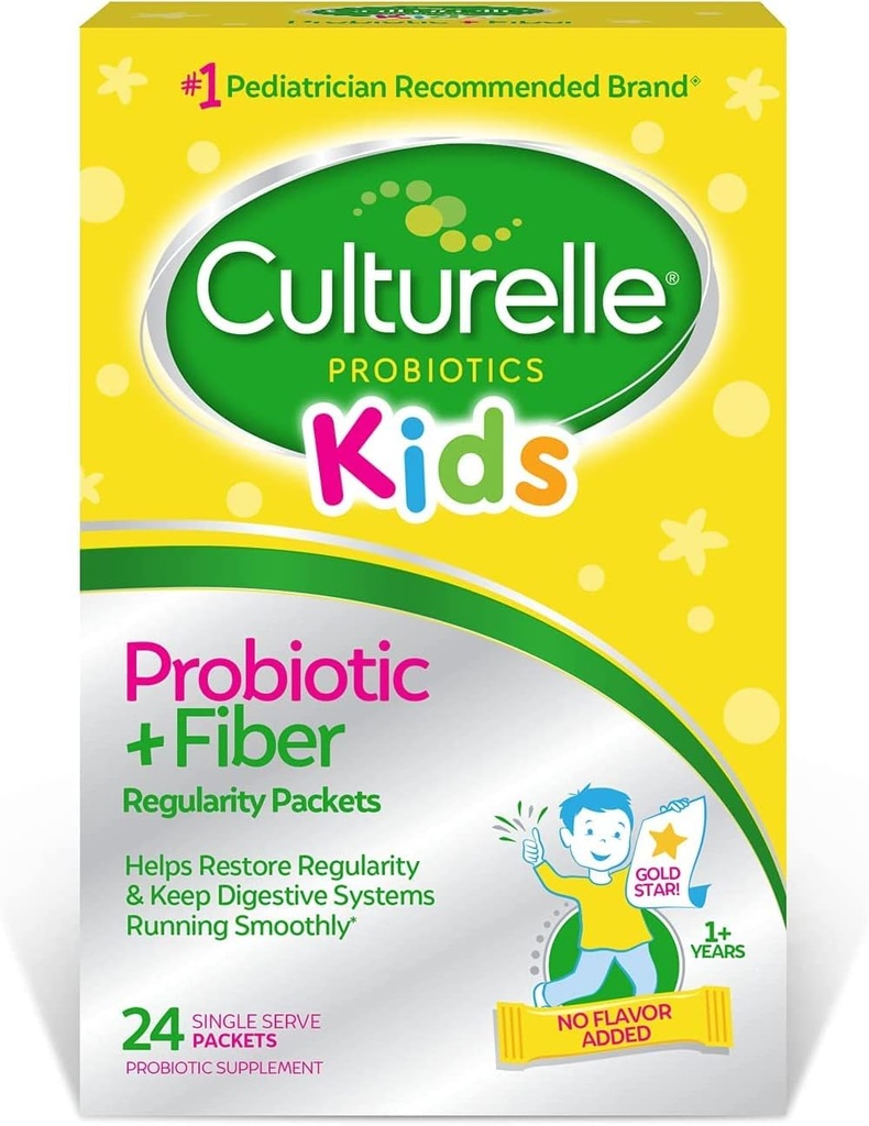 תרבות לילדים סדירות Probiotic & סיבים תזונתיים תוספי תזונה - עוזר לשחזר את סדירות ולשמור על מערכות העיכול של הילדים לרוץ Smoothly * עובד באופן טבעי עם הגוף של הילד * - 24 Single Packets