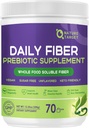 תוספי סיבים יומיים - אבקת סיבים Prebiotic for Gut Health, Whole Food High סיבים לבריאות ולקבועות, אבקת Unflavored Clearing, Gluten & Sugar חינם, Keto - 70 משרתים