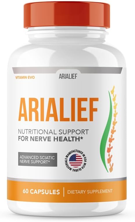 Arialief Sciatica Nerve Support, Arialeaf Advanced Nerve Health, Arialeaf Prime Palm Sciatica, Aria Leaf Primepalm Aria Lief, Aria Lief Nerve Relief Satic Nerve Soothing (60 קפסולות)