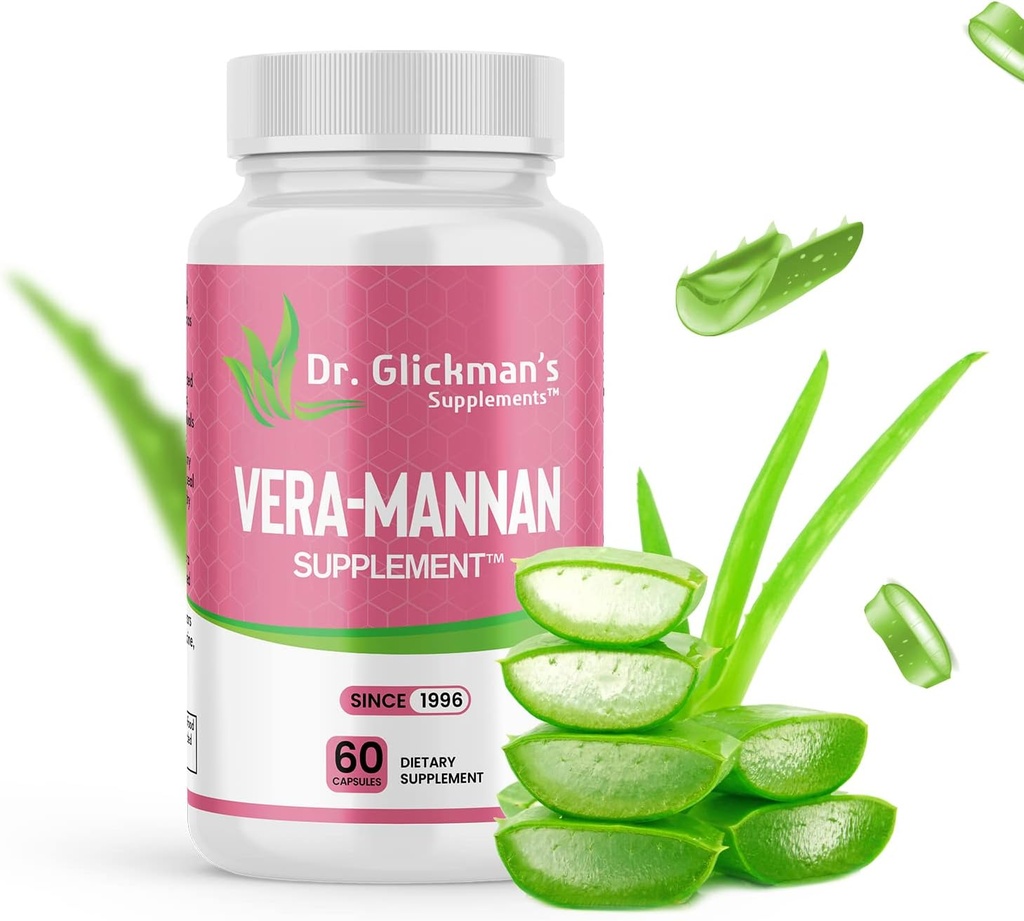 Vera-mannan Aloe Vera תוספת, 1 בקבוק, 60 קפסולות
